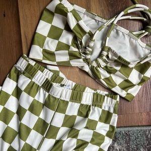 Princess Polly Latina Green Set Checkered